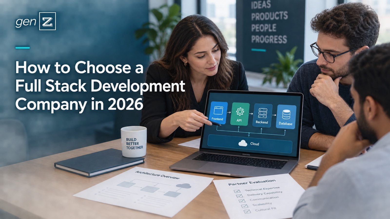 Business and engineering leaders evaluating a full stack development company